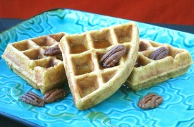Whole-Grain Sweet Potato Waffles with Orange and Cinnamon
