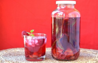 Virgin Hibiscus Raspberry “Sangria” with Orange & Mint