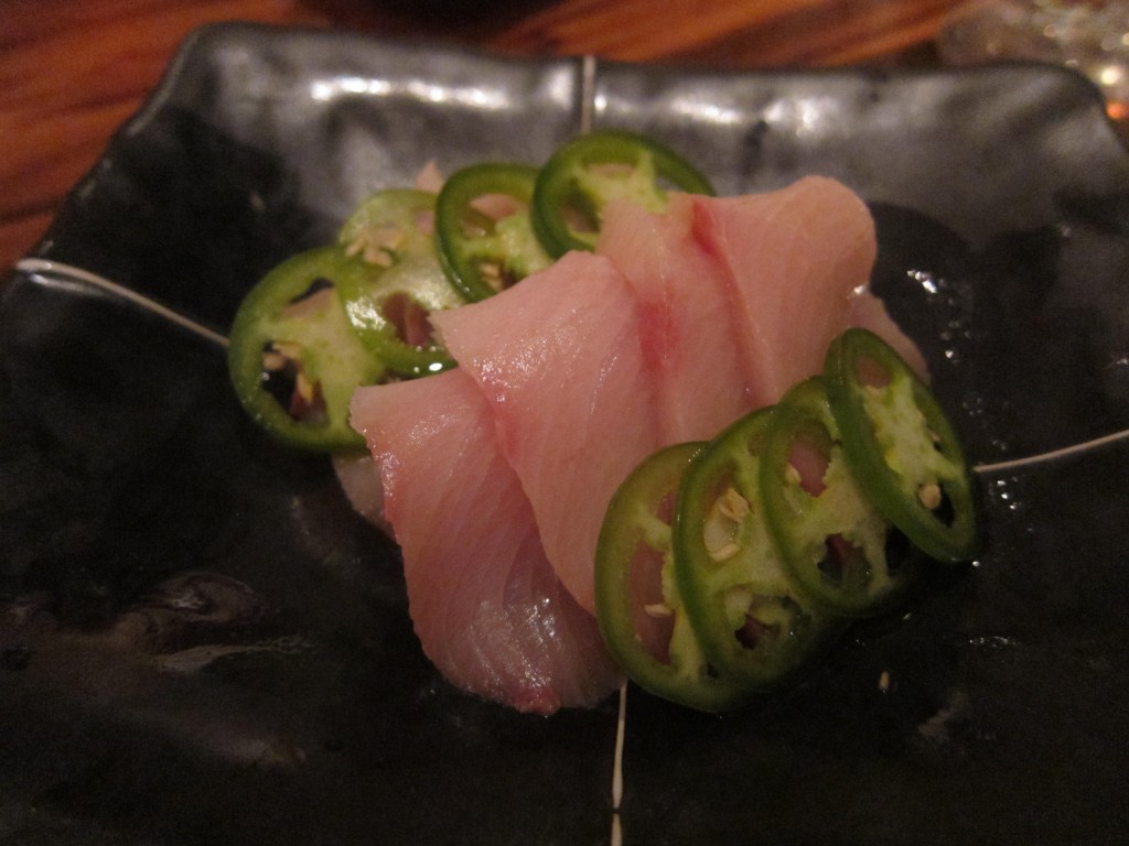 Hamachi with Jalepenos and Ponzu Sauce Michelle Dudash, RD