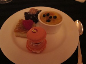 Dessert plate at The Greenbrier