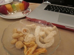 Fried pork rinds at The Greenbrier