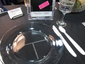 Wine Trax plate & glass