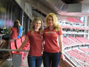 Lauren and I at Cardinals stadium