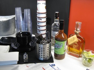 Wet bar In Cardinal stadium loft