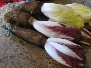 Endive with roots