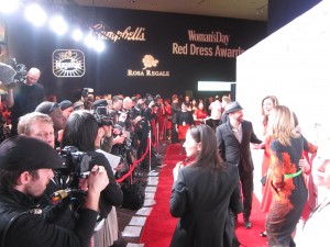 Behind the scenes on the red carpet at 2012 Woman's Day Red Dress Awards