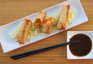 Baked Shrimp and Vegetable Eggrolls