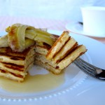 Whole-Grain Pancakes Recipe with Caramelized Bananas