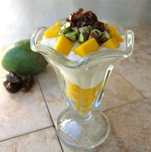 Recipe: Mango & Date Parfaits with Cardamom Honey Greek Yogurt