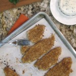 Parmesan-crusted dover sole with creamy lemon-parsley sauce