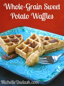 Whole-Grain Sweet Potato Waffles with Orange and Cinnamon