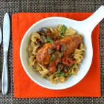 Slow Cooker Hungarian-Style Chicken with Tomatoes and Mushrooms