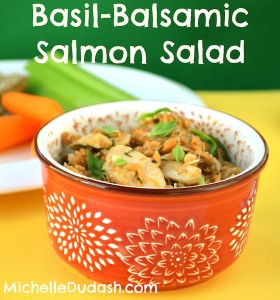 Basil-Balsalmic Salmon Salad