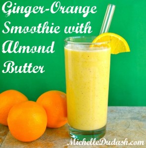 Creamy Ginger-Orange Smoothie with Almond Butter