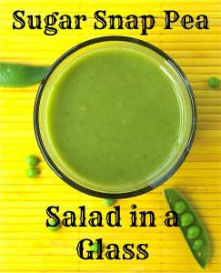 Spring Sugar Snap Pea Salad in a Glass