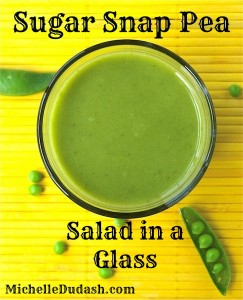 Spring Sugar Snap Pea Salad in a Glass