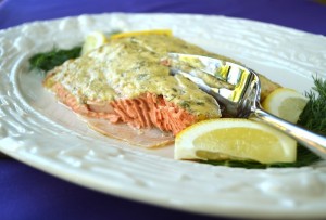 Steve’s Saucy Baked Salmon with Dijon & Dill