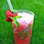 Fresh Strawberry Coconut Water Cooler