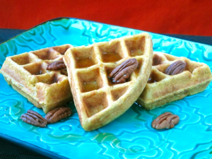 Whole Grain Sweet Potato Waffle with Orange and Cinnamon