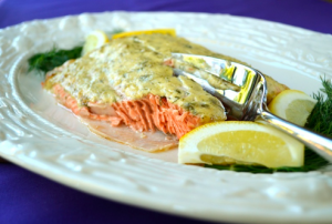 Baked Salmon with Dijon & Dill