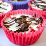 Fruity Coconut Cream Freezer Cupcakes with Dark Chocolate