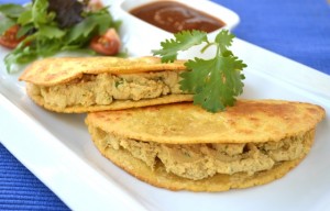 Crunchy cilantro-lime hummus tacos (meatless recipes)