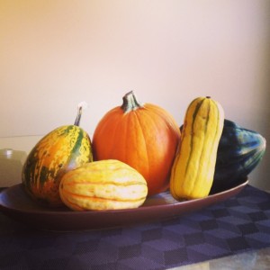 Edible fall table centerpiece