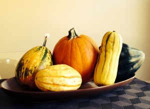 Edible, economical fall table centerpiece