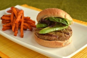 Crimini Mushroom Turkey Burger with Cumin and Chile