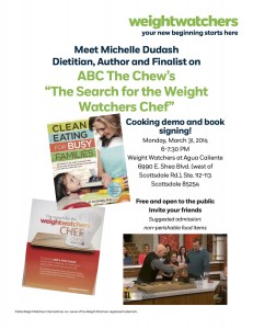 Weight Watchers Cooking Demo and Book Signing