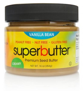 SuperButter Vanilla Bean sunflower butter peanut-free