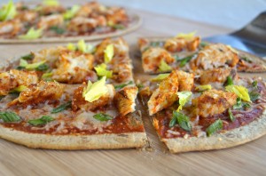 Buffalo Chicken Flatbread Pizza