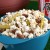 Homemade microwave popcorn with garlic and smoke