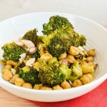 curried broccoli and chickpea and sautee