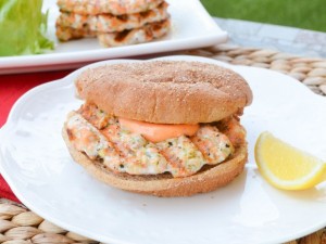 Grilled Salmon Burgers