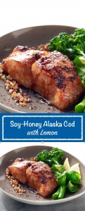 Soy-Honey Alaska Cod with Lemon