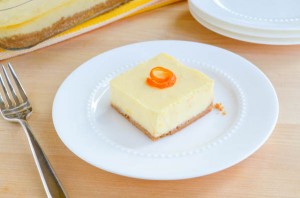 Vanilla-Orange Cheesecake Bars