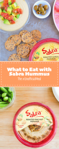 What to eat with Sabra hummus, the #unofficialmeal. Ideas a chef dietitian uses for her own family!