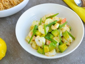 Shrimp Avocado Stir Fry for Food Network's "Healthy Eats" Blog