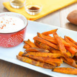 Baked Sweet Potato Fries with Greek yogurt Ranch - Danilicious