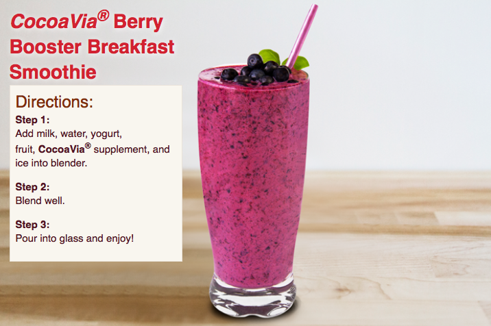 CocoaVia Berry Breakfast Smoothie