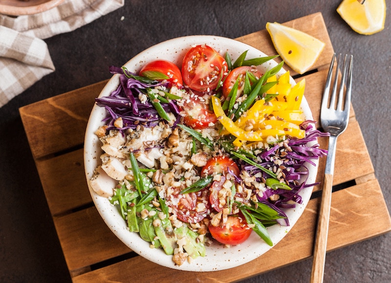 Eat salad after you're feeling bloated