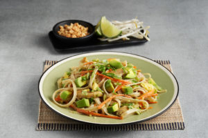 Michelle Dudash Avocado Pad Thai with Chicken and Carrots