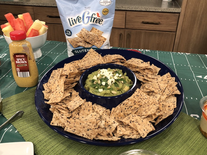 ALDI Guacamole and Sesame Crisps football food