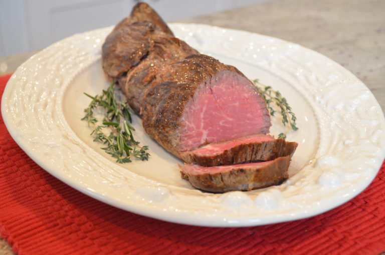 Roasted Christmas Beef Tenderloin with Creamy Horseradish Sauce