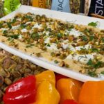 Mediterranean hummus schmear platter